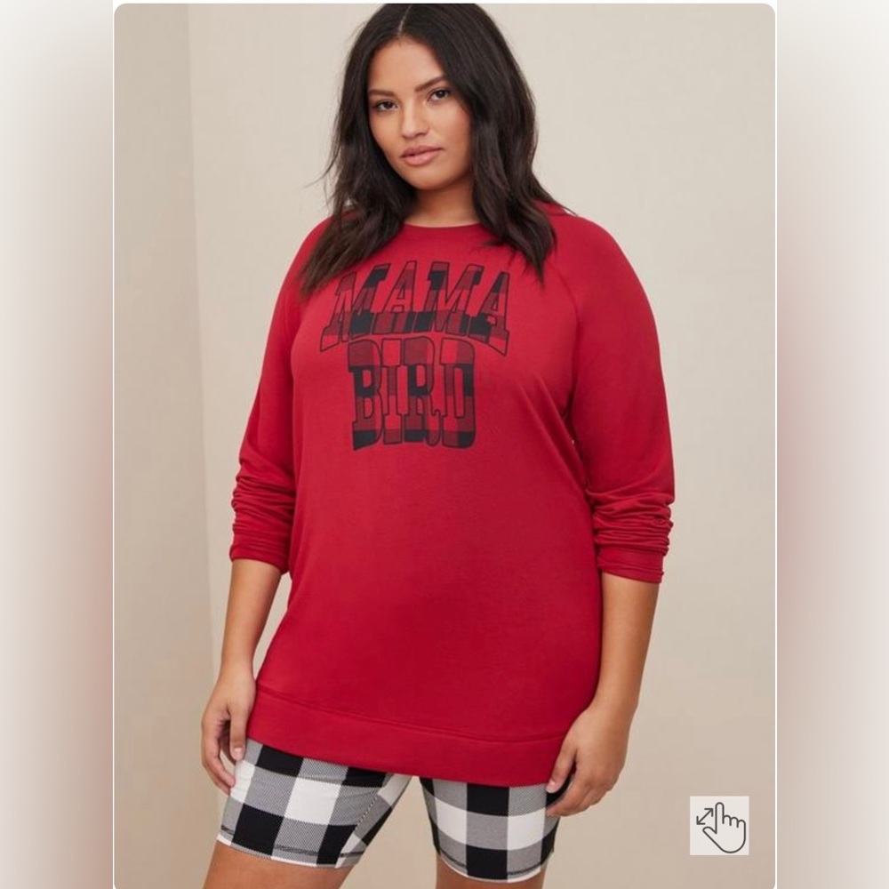 Torrid Dream Fleece Long Sleeve Sleep Tunic size 2 - Picture 2 of 4
